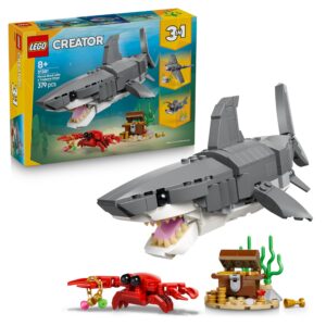 LEGO Creator 3-en-1 Le Redoutable Requin et Le Coffre au Trésor