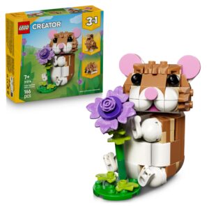 LEGO Creator 3-en-1 L’Adorable Hamster et la Fleur